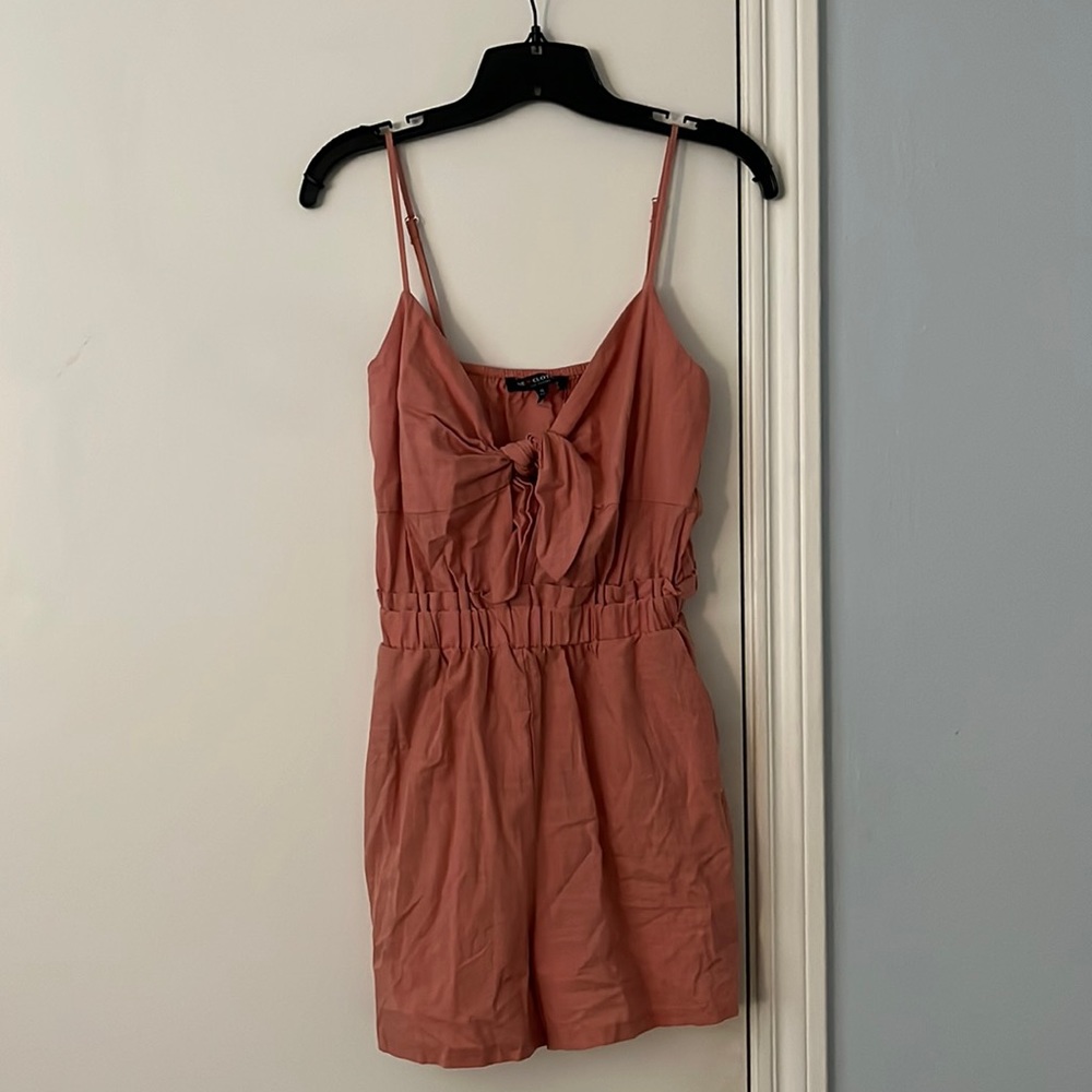 Cute Pink Strapless Romper